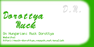 dorottya muck business card